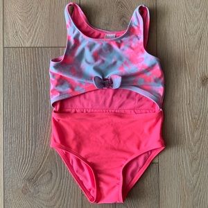 Cat & Jack Toddler Girls Cutout One Piece Bathing Suit.